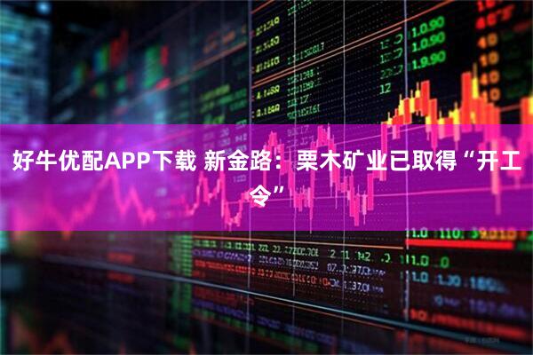 好牛优配APP下载 新金路：栗木矿业已取得“开工令”